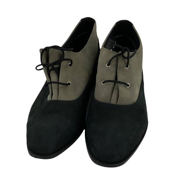 Scandro Men's Colorblock Round Toe Lace Up Leather Oxford Casual Shoes Size 9